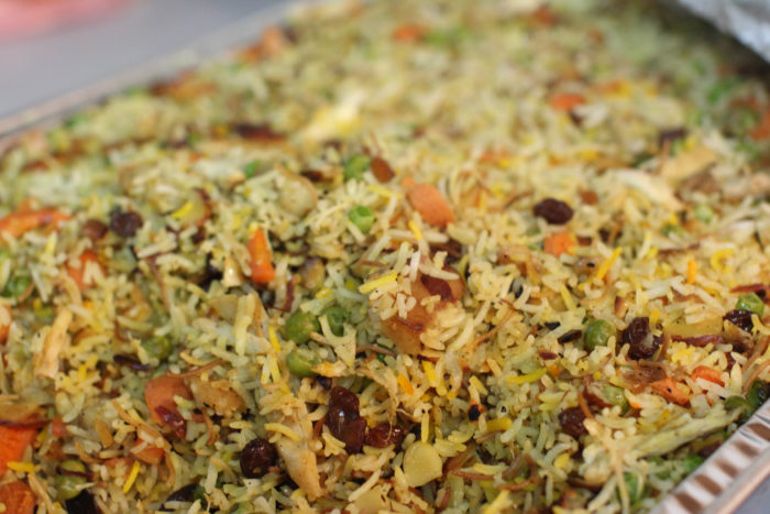 Biryani Rice at the RAIS Mock Restaurant, through the Culinary Arts job training session.