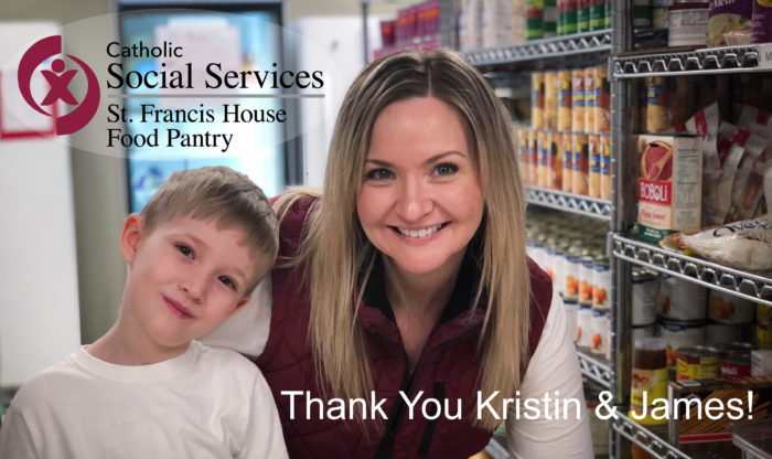 St. Francis House Food Pantry Volunteer Kristin Helvey