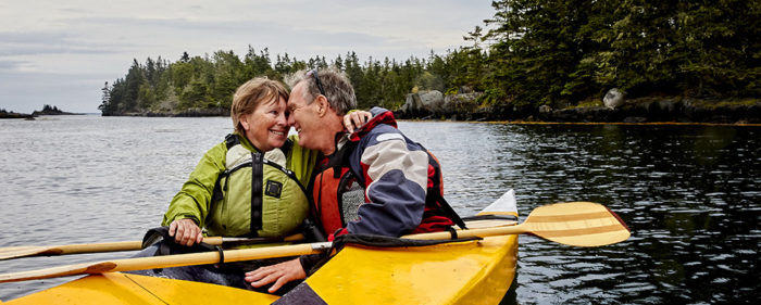 Senior Couple Kayaking